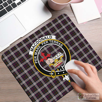 MacDonald Dress Tartan Mouse Pad with Family Crest