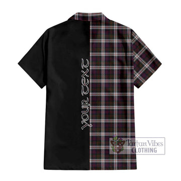 MacDonald Dress Tartan Short Sleeve Button Shirt with Family Crest and Half Of Me Style