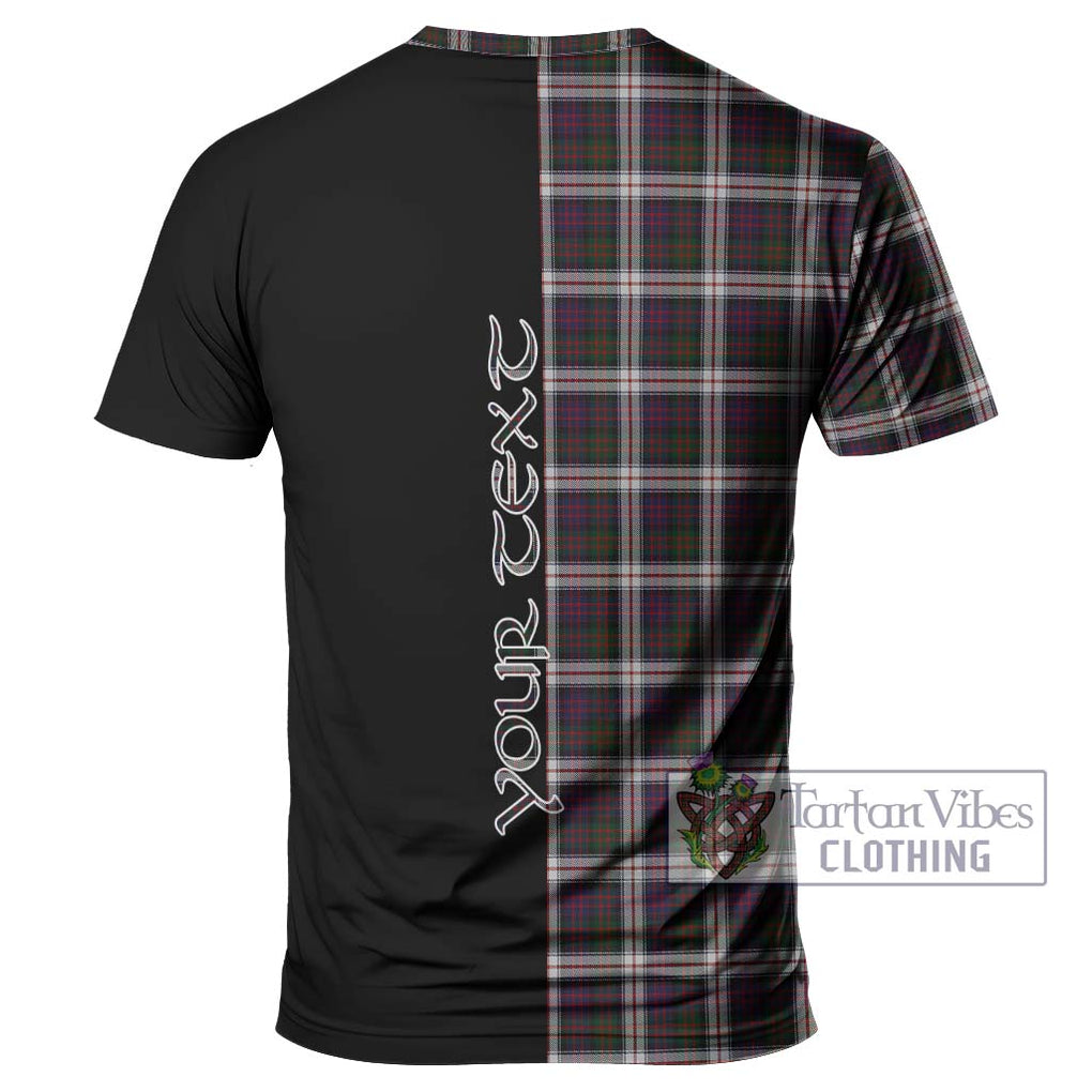 MacDonald Dress Tartan T-Shirt with Family Crest and Half Of Me Style - Tartanvibesclothing Shop