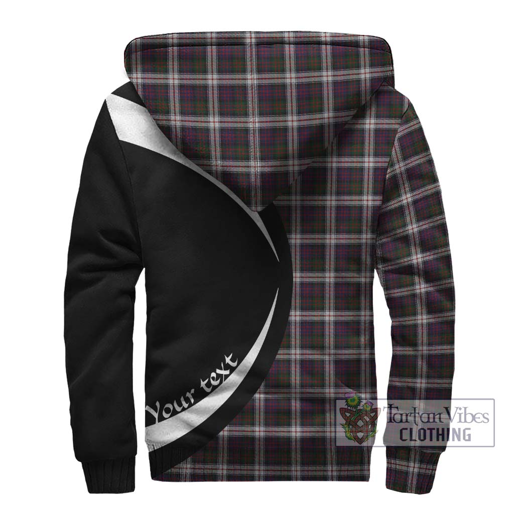 MacDonald Dress Tartan Sherpa Hoodie with Family Crest Circle Style - Tartan Vibes Clothing