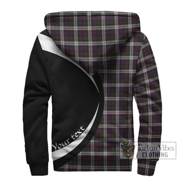 MacDonald Dress Tartan Sherpa Hoodie with Family Crest Circle Style