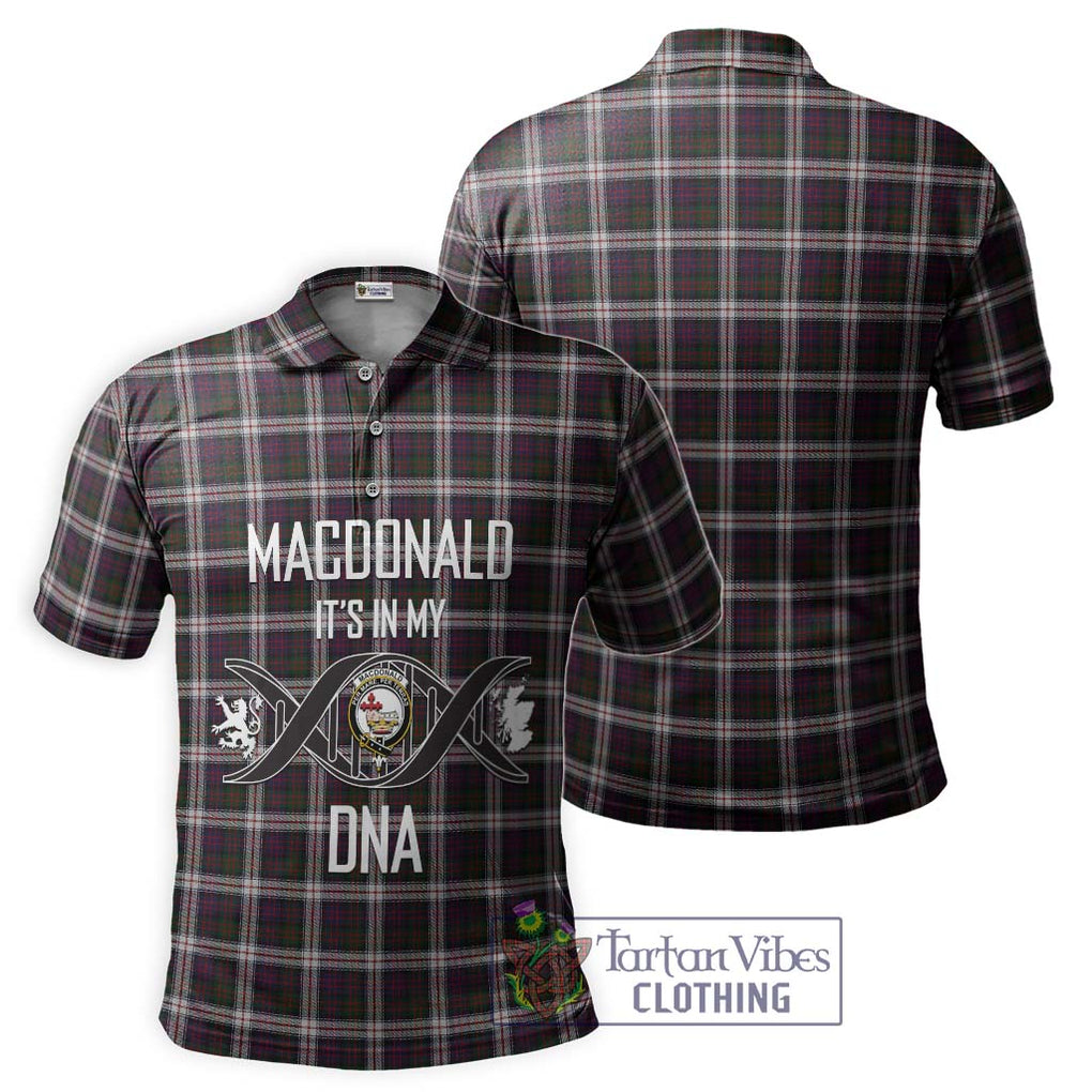 MacDonald Dress Tartan Polo Shirt with Family Crest DNA In Me Style - Tartanvibesclothing Shop