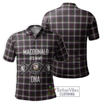 MacDonald Dress Tartan Polo Shirt with Family Crest DNA In Me Style