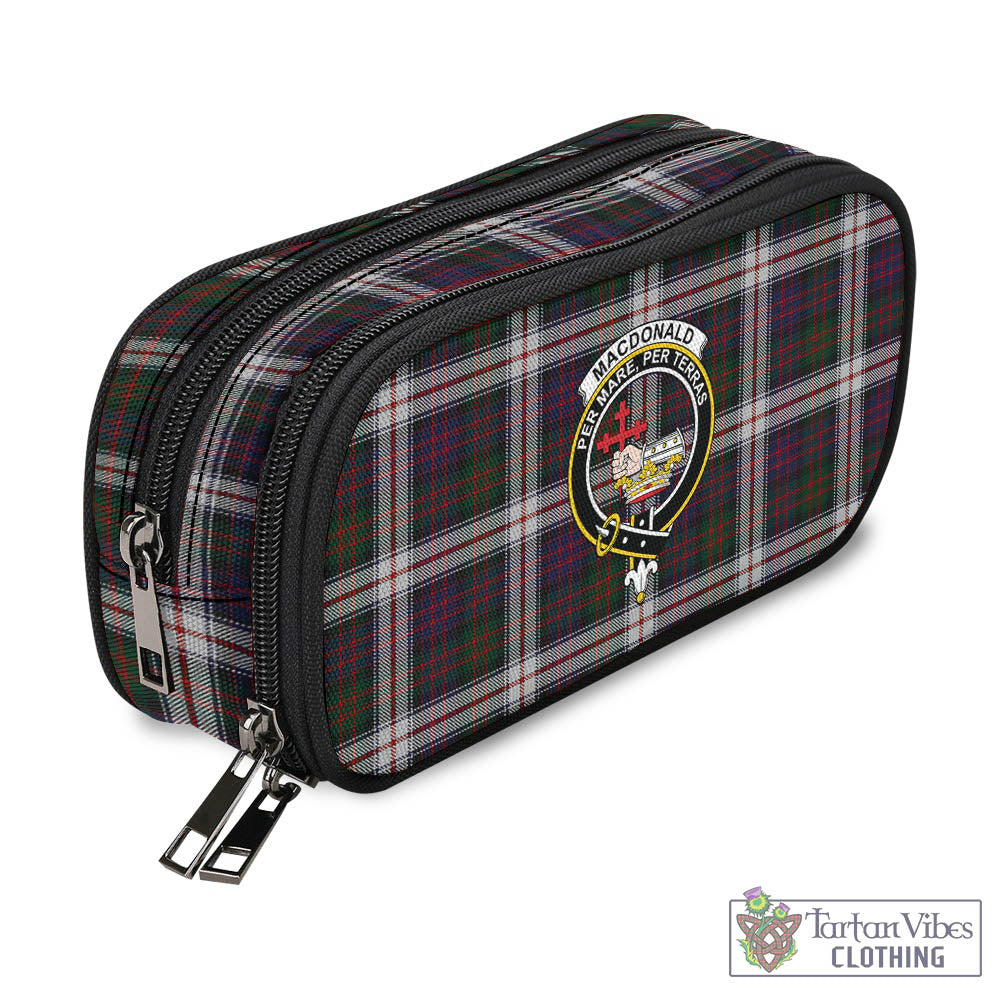 Tartan Vibes Clothing MacDonald Dress Tartan Pen and Pencil Case with Family Crest