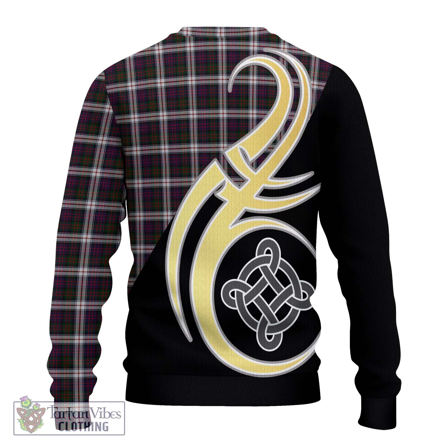 MacDonald Dress Tartan Knitted Sweater with Family Crest and Celtic Symbol Style - Tartan Vibes Clothing