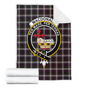 MacDonald Dress Tartan Blanket with Family Crest