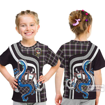 MacDonald Dress Tartan Kid T-Shirt with Epic Bagpipe Style