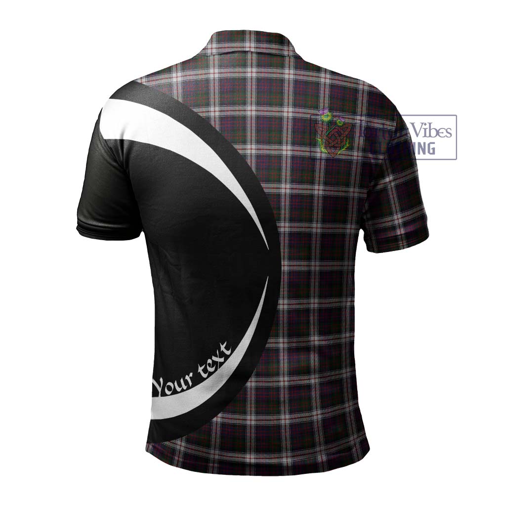 MacDonald Dress Tartan Men's Polo Shirt with Family Crest Circle Style - Tartan Vibes Clothing