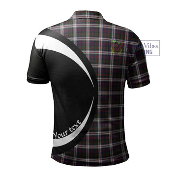 MacDonald Dress Tartan Men's Polo Shirt with Family Crest Circle Style