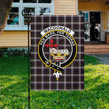 MacDonald Dress Tartan Flag with Family Crest