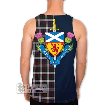 MacDonald Dress Tartan Men's Tank Top Alba with Scottish Lion Royal Arm Half Style