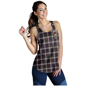 MacDonald Dress Tartan Women Racerback Tanks with Family Crest