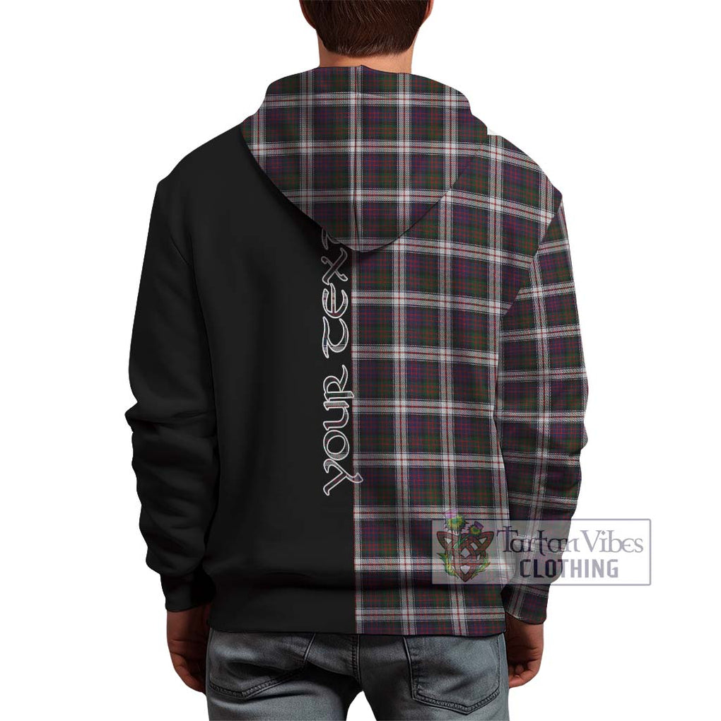 MacDonald Dress Tartan Hoodie with Family Crest and Half Of Me Style - Tartanvibesclothing Shop