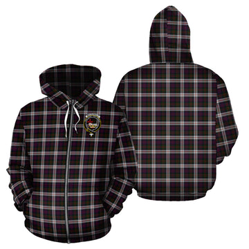 MacDonald Dress Tartan Hoodie with Family Crest