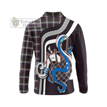 MacDonald Dress Tartan Long Sleeve Polo Shirt with Epic Bagpipe Style