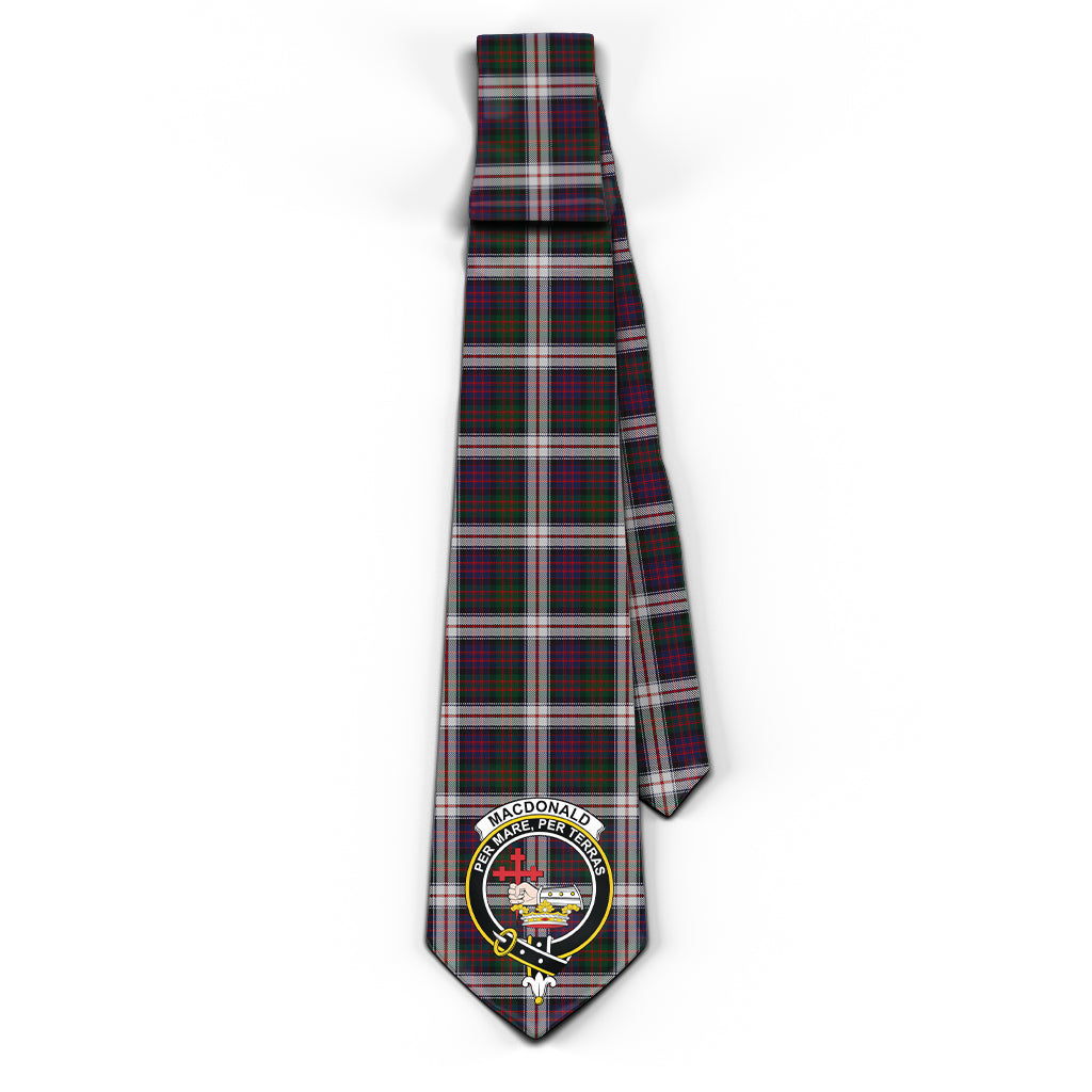 MacDonald Dress Tartan Classic Necktie with Family Crest - Tartan Vibes Clothing