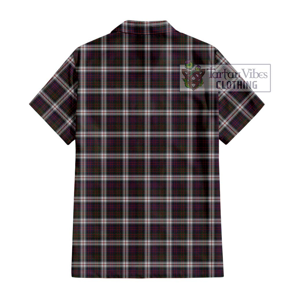 MacDonald Dress Tartan Short Sleeve Button Shirt with Family Crest DNA In Me Style - Tartanvibesclothing Shop