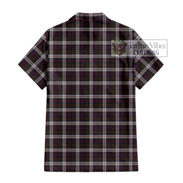 MacDonald Dress Tartan Short Sleeve Button Shirt with Family Crest DNA In Me Style