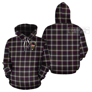 MacDonald Dress Tartan Cotton Hoodie with Family Crest