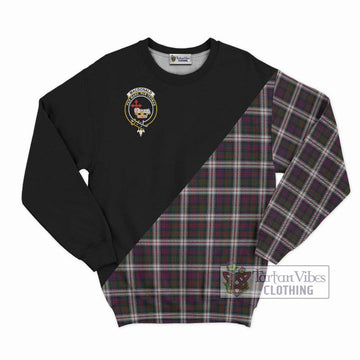 MacDonald Dress Tartan Sweatshirt with Family Crest and Military Logo Style