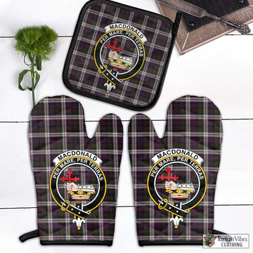 MacDonald Dress Tartan Combo Oven Mitt & Pot-Holder with Family Crest