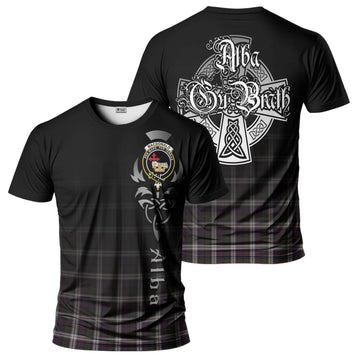 MacDonald Dress Tartan T-Shirt Featuring Alba Gu Brath Family Crest Celtic Inspired