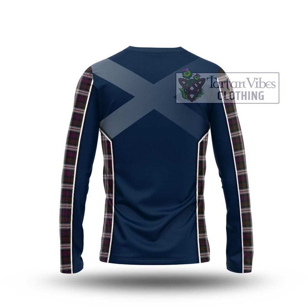 MacDonald Dress Tartan Long Sleeve T-Shirt with Family Crest and Lion Rampant Vibes Sport Style - Tartan Vibes Clothing