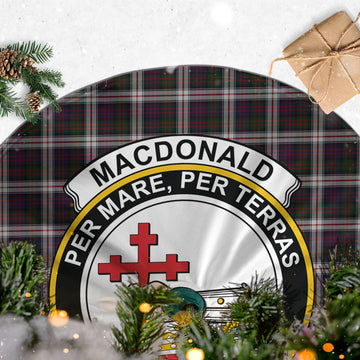 MacDonald Dress Tartan Christmas Tree Skirt with Family Crest