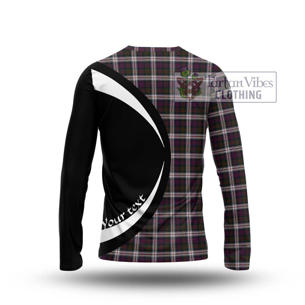 MacDonald Dress Tartan Long Sleeve T-Shirt with Family Crest Circle Style - Tartan Vibes Clothing