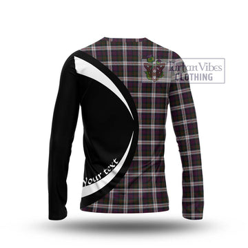 MacDonald Dress Tartan Long Sleeve T-Shirt with Family Crest Circle Style