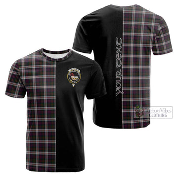 MacDonald Dress Tartan Cotton T-shirt with Family Crest and Half Of Me Style