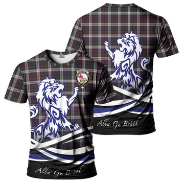 MacDonald Dress Tartan T-Shirt with Alba Gu Brath Regal Lion Emblem