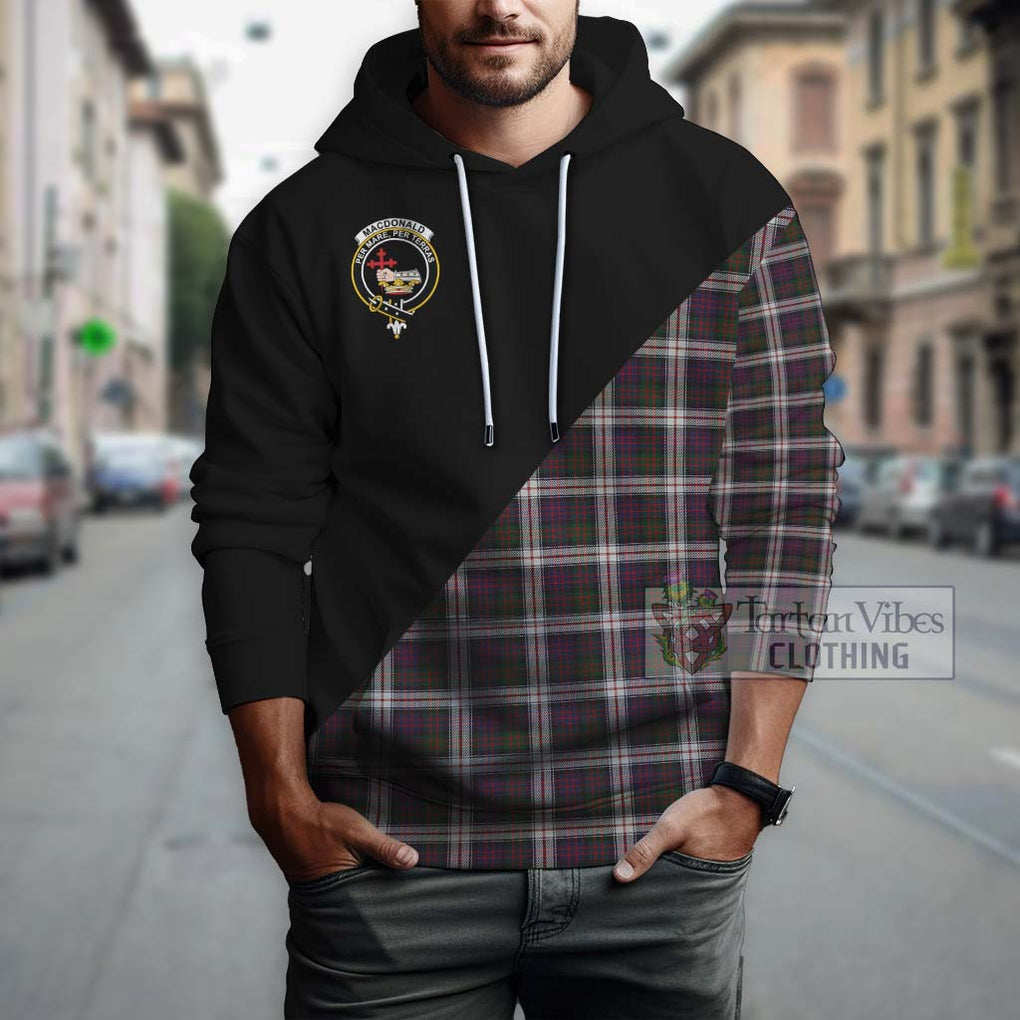 MacDonald Dress Tartan Hoodie with Family Crest and Military Logo Style - Tartanvibesclothing Shop