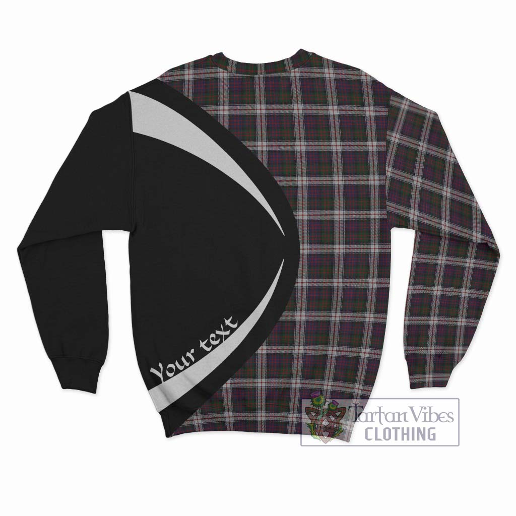 MacDonald Dress Tartan Sweatshirt with Family Crest Circle Style - Tartan Vibes Clothing