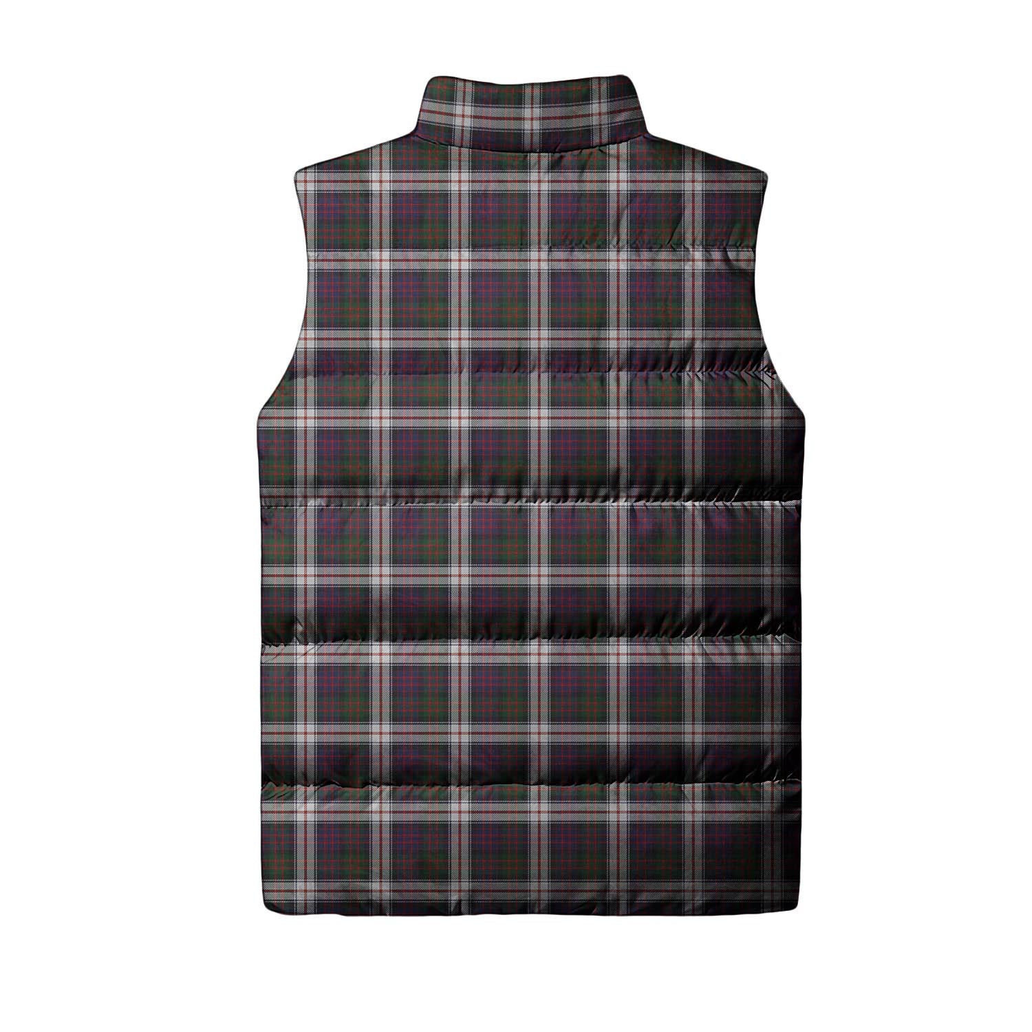 MacDonald Dress Tartan Sleeveless Puffer Jacket with Family Crest - Tartanvibesclothing