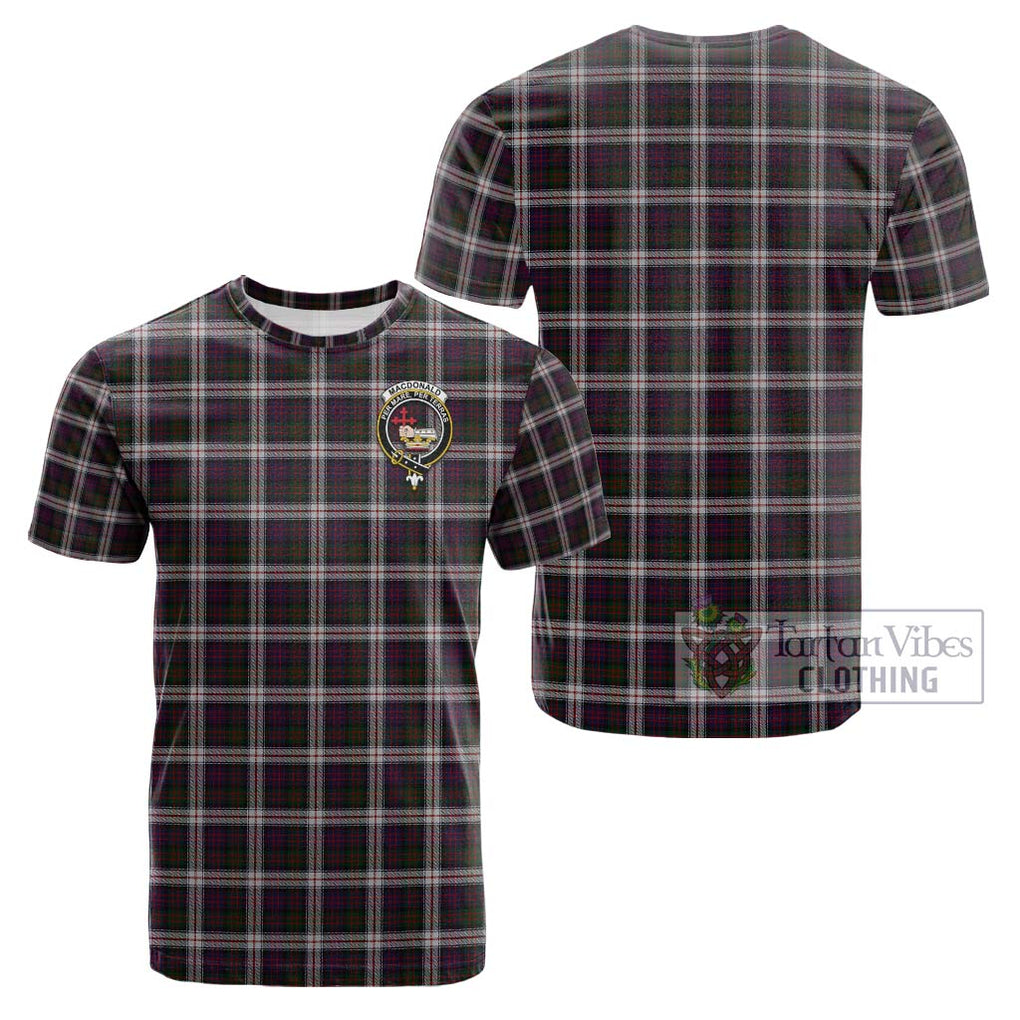 MacDonald Dress Tartan Cotton T-Shirt with Family Crest Kid's Shirt - Tartanvibesclothing Shop