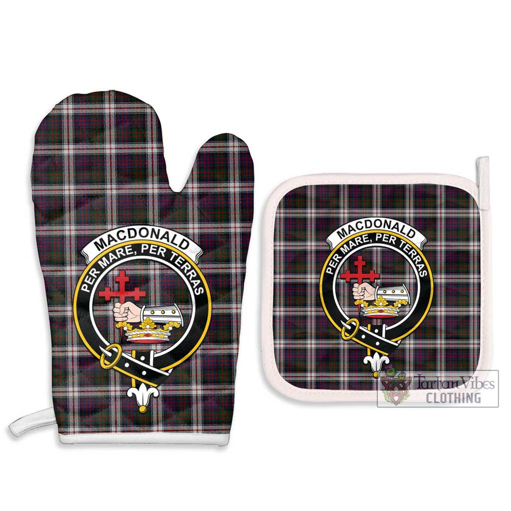 MacDonald Dress Tartan Combo Oven Mitt & Pot-Holder with Family Crest Combo 1 Oven Mitt & 2 Pot-Holder White - Tartan Vibes Clothing