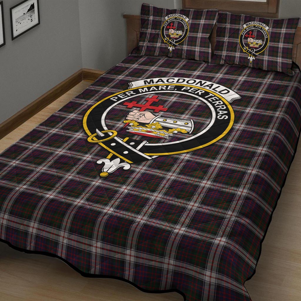 MacDonald Dress Tartan Quilt Bed Set with Family Crest - Tartan Vibes Clothing