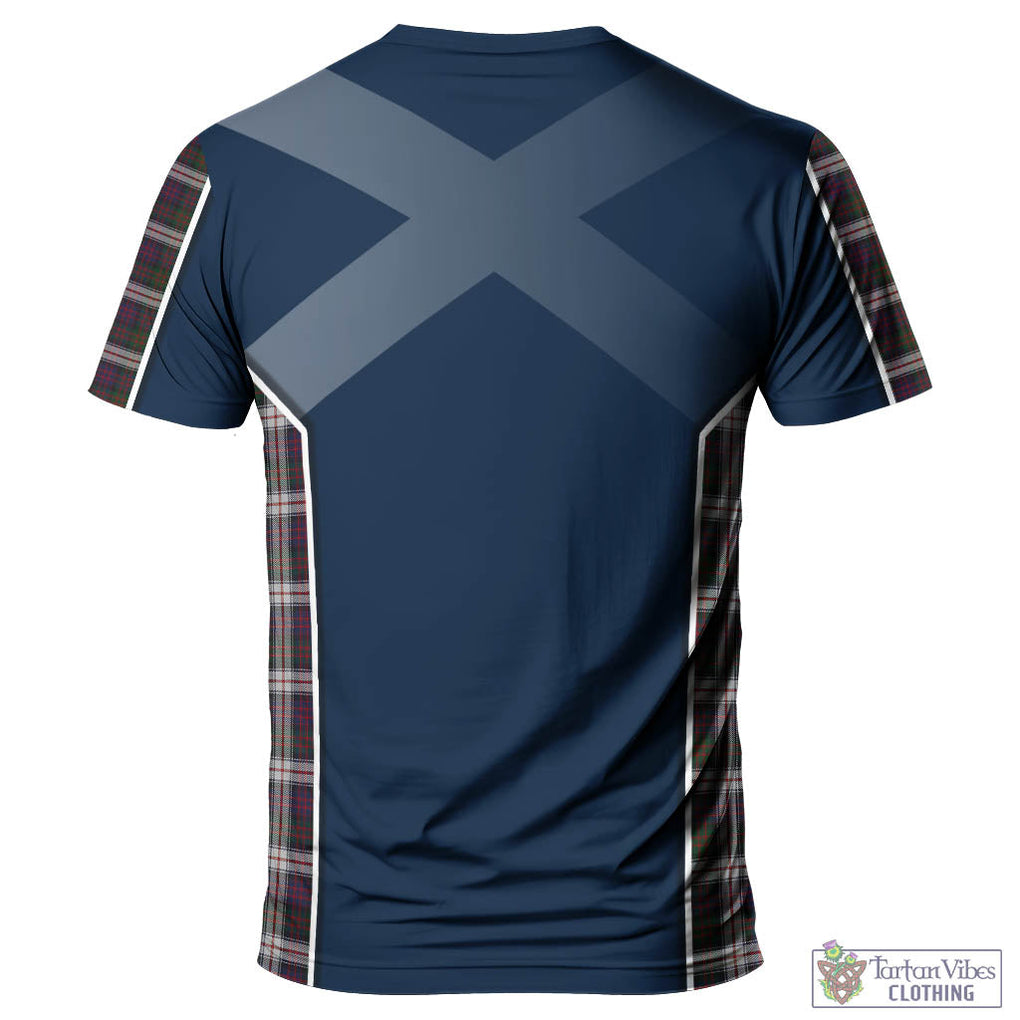 Tartan Vibes Clothing MacDonald Dress Tartan T-Shirt with Family Crest and Scottish Thistle Vibes Sport Style