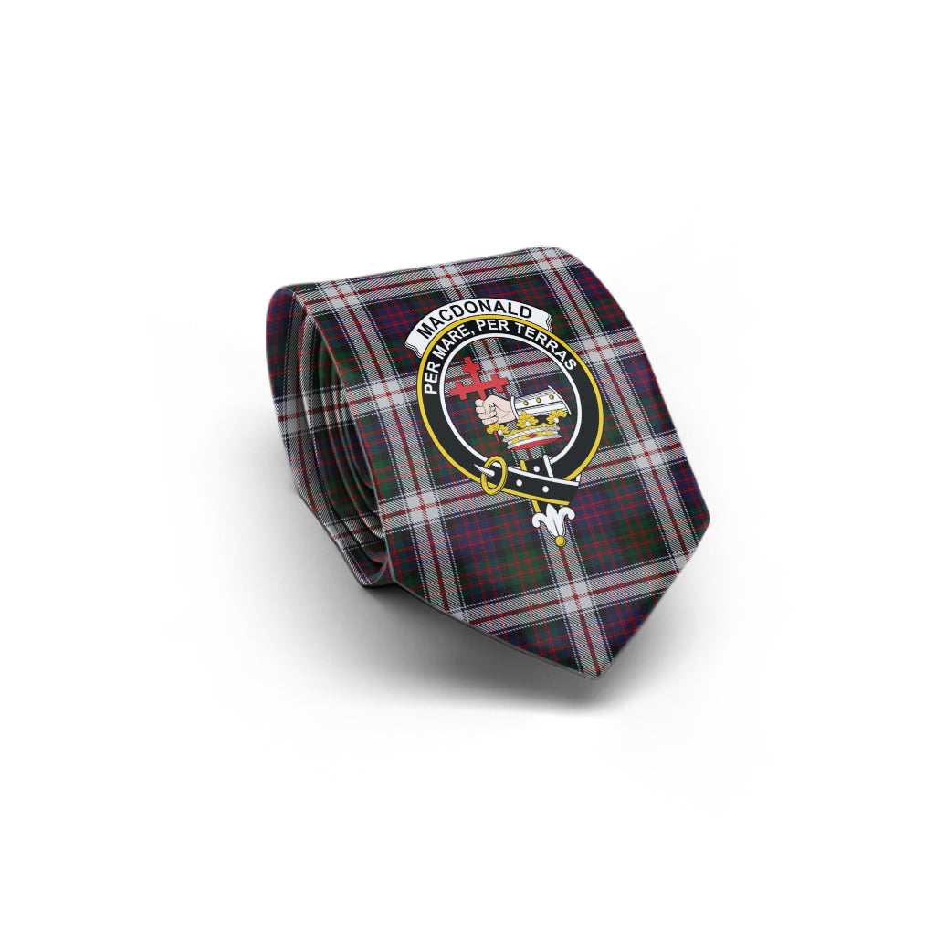 MacDonald Dress Tartan Classic Necktie with Family Crest - Tartan Vibes Clothing