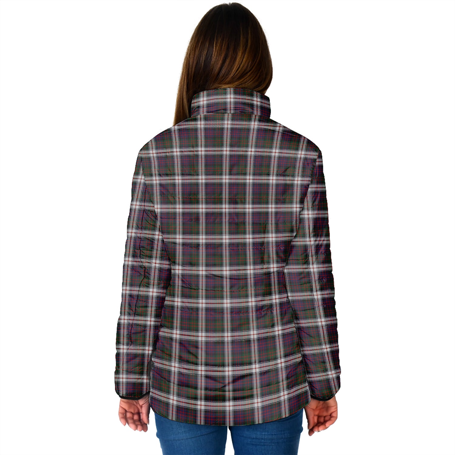 MacDonald Dress Tartan Padded Jacket with Family Crest - Tartan Vibes Clothing