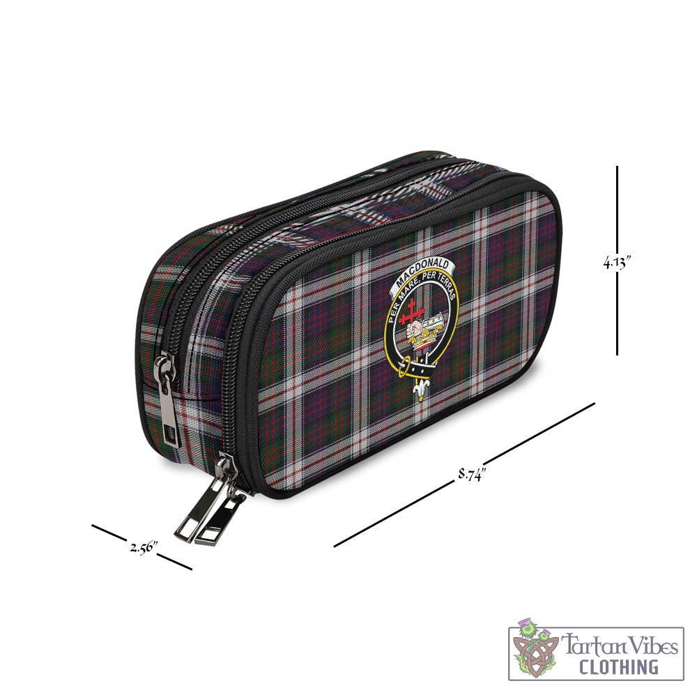 Tartan Vibes Clothing MacDonald Dress Tartan Pen and Pencil Case with Family Crest