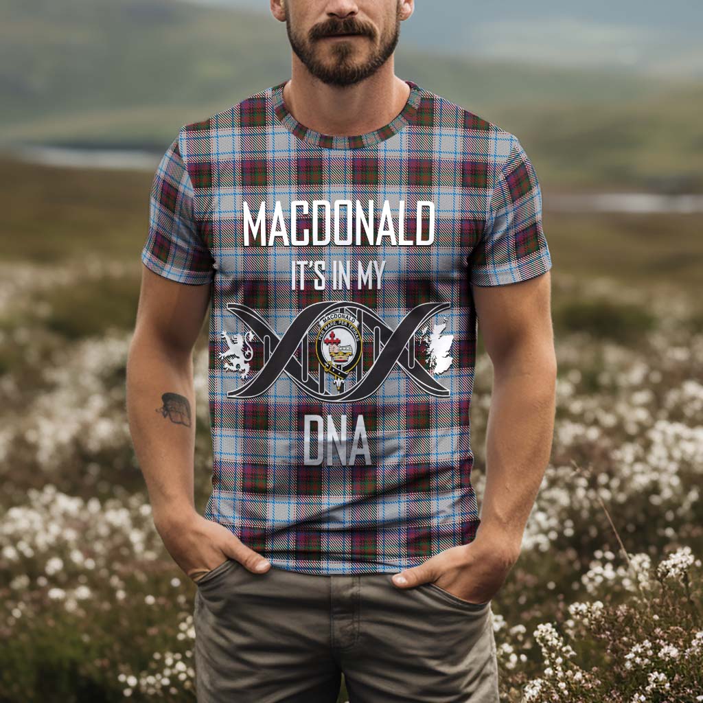 Tartan Vibes Clothing MacDonald Dress Ancient Tartan T-Shirt with Family Crest DNA In Me Style