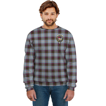 MacDonald Dress Ancient Tartan Sweatshirt with Family Crest