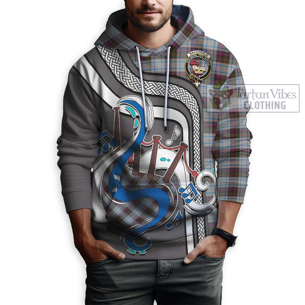 MacDonald Dress Ancient Tartan Hoodie with Epic Bagpipe Style Zip Hoodie - Tartanvibesclothing Shop