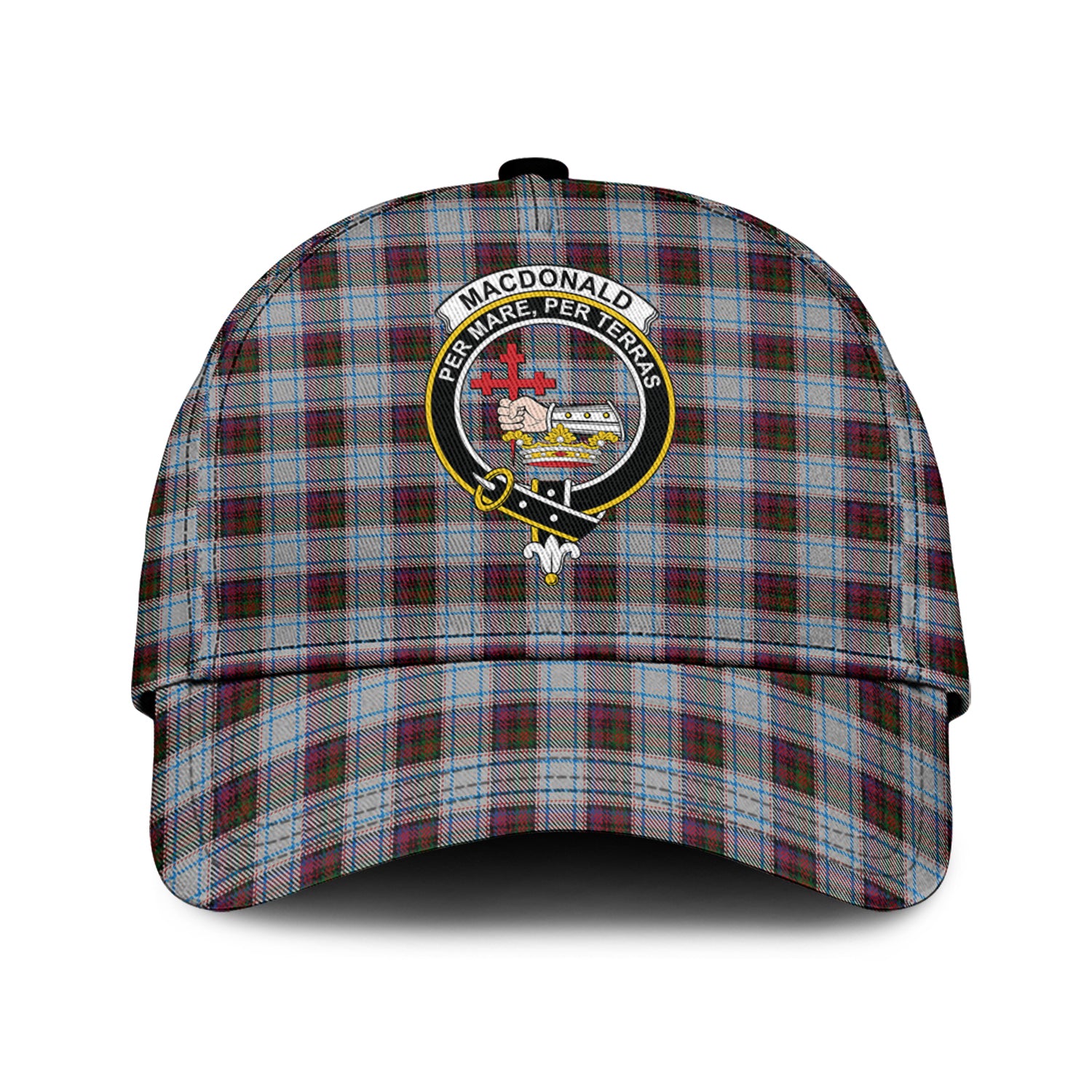 MacDonald Dress Ancient Tartan Classic Cap with Family Crest Classic Cap Universal Fit - Tartan Vibes Clothing