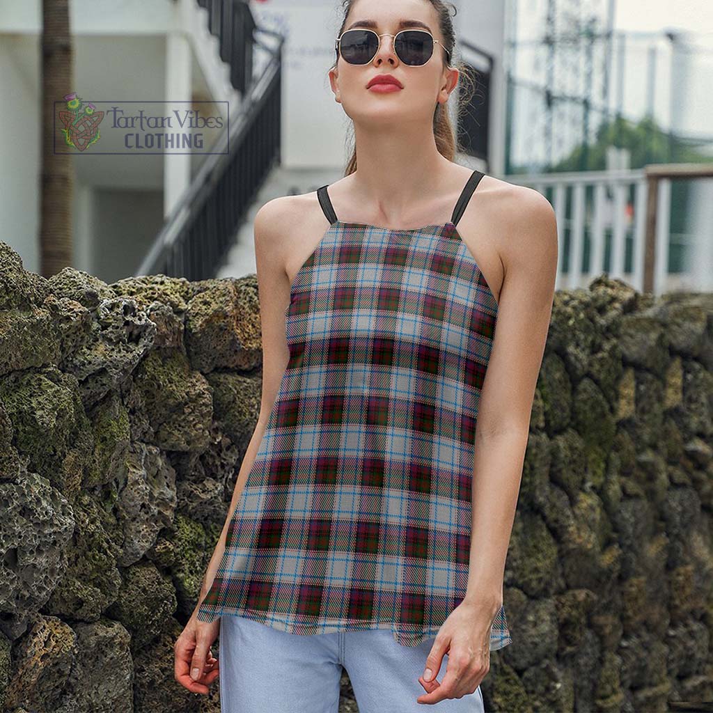 Tartan Vibes Clothing MacDonald Dress Ancient Tartan Loose Halter Neck Camisole