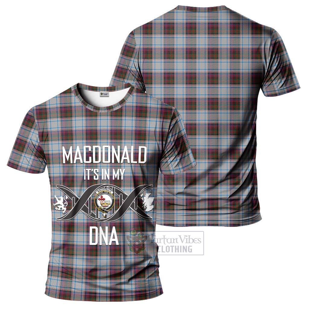 Tartan Vibes Clothing MacDonald Dress Ancient Tartan T-Shirt with Family Crest DNA In Me Style