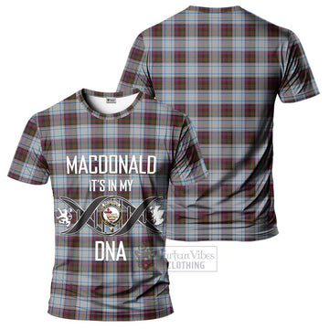 MacDonald Dress Ancient Tartan T-Shirt with Family Crest DNA In Me Style