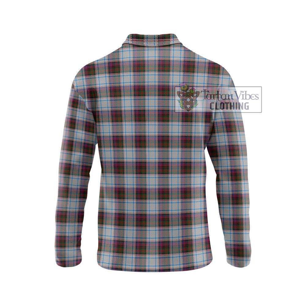 Tartan Vibes Clothing MacDonald Dress Ancient Tartan Long Sleeve Polo Shirt with Family Crest DNA In Me Style